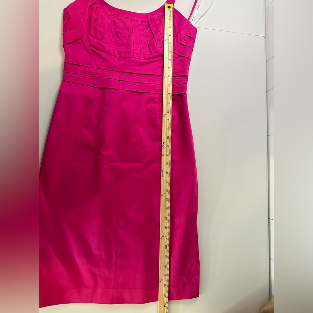 Calvin Klein Sz 4 Dress Evening Collection Sheath Magenta Women Sleeveless - Picture 11 of 12